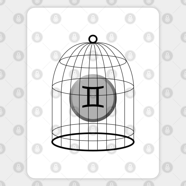 Gemini Stellazzio In a Cage Magnet by inotyler